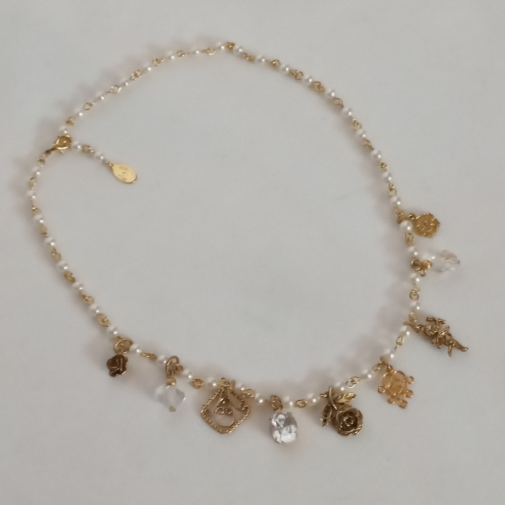 Robert Rose Aurora Borealis Charm Necklace